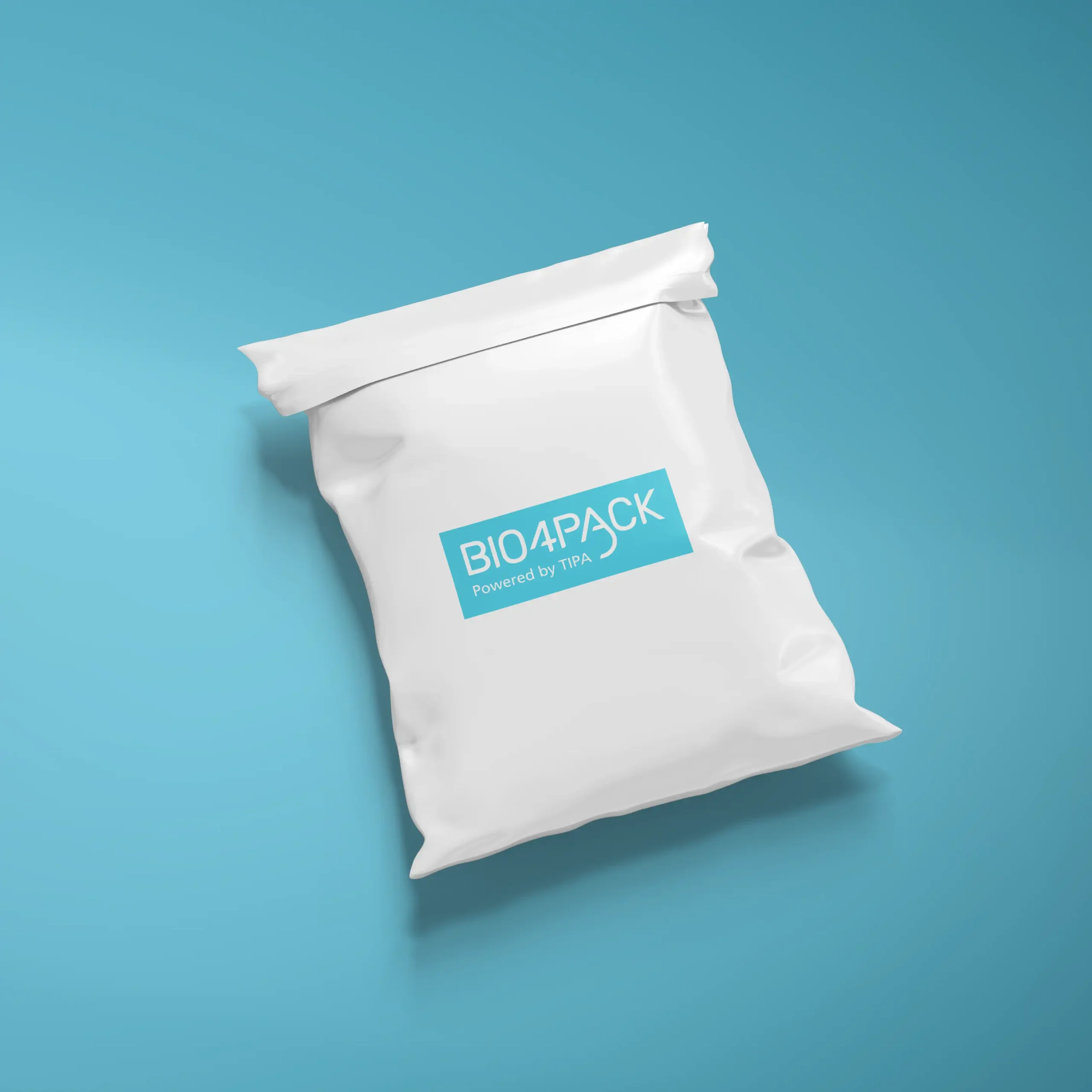 Printed compostable resealable bag for clothing or snacks.